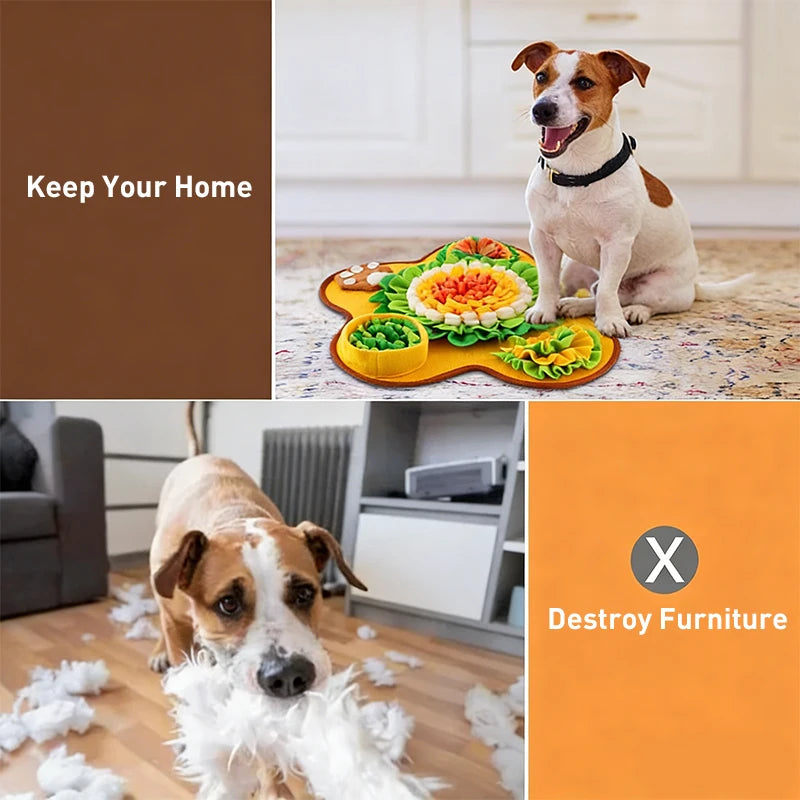 Dog Snuffle Mat: Interactive Slow Feeder for Foraging & Anxiety Relief - My Pet Serenity