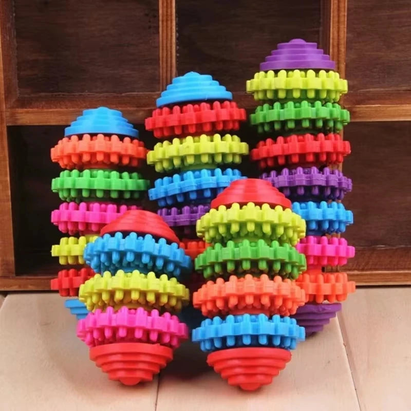 Durable rubber dog cat dental chew toy for teething, teeth cleaning - My Pet Serenity