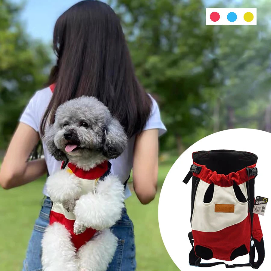 Mesh Pet Carrier Backpack for Small Dogs and Cats - Adjustable, Breathable - My Pet Serenity