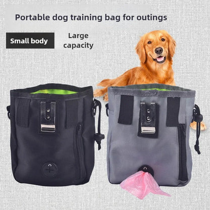 Dog Training Snack Pouch Carrier Foldable Waist Bag for Walking - My Pet Serenity