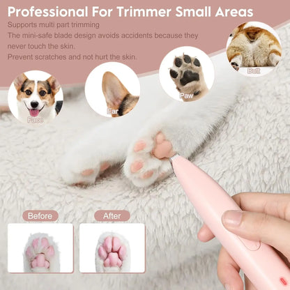 Electric pet shaver for cats & dogs, rechargeable, low-noise trimmer - My Pet Serenity