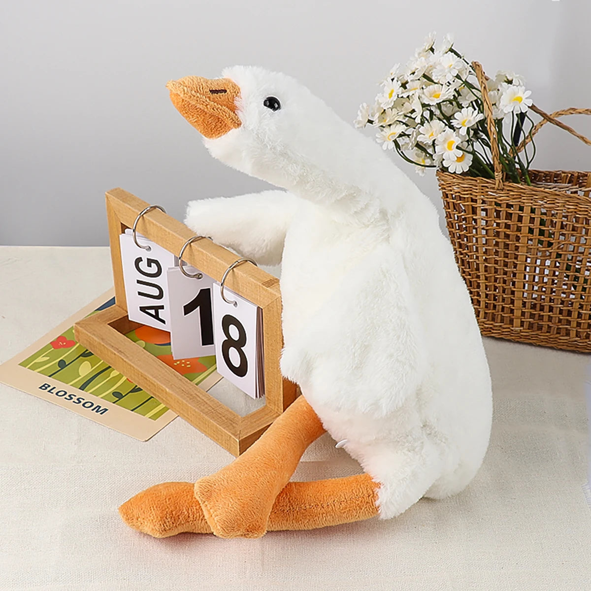 50cm Goose Plush Toy for Cats and Dogs - Anxiety Relief Companion - My Pet Serenity