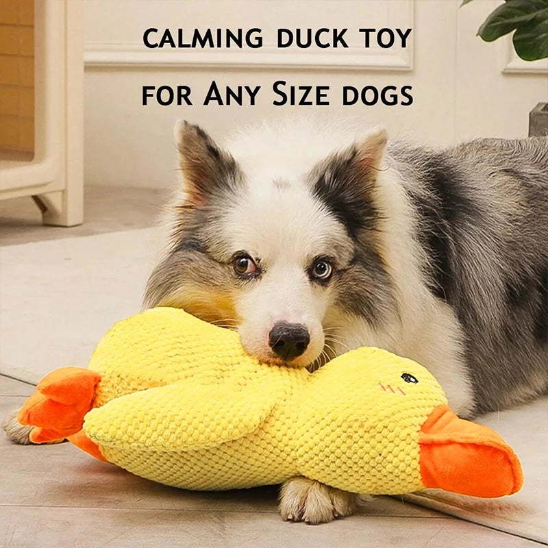 Dog Plush Duck Toy with Squeaker - Soft, Bite-Resistant - My Pet Serenity