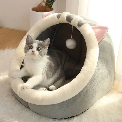 Foldable Cat Bed with Removable Washable Cover for Small Dogs - My Pet Serenity