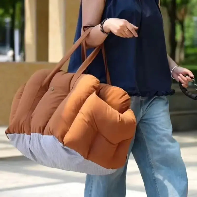 Pet Car Seat Belt & Non-Slip Bed for Small Dogs, Washable Carrier - My Pet Serenity