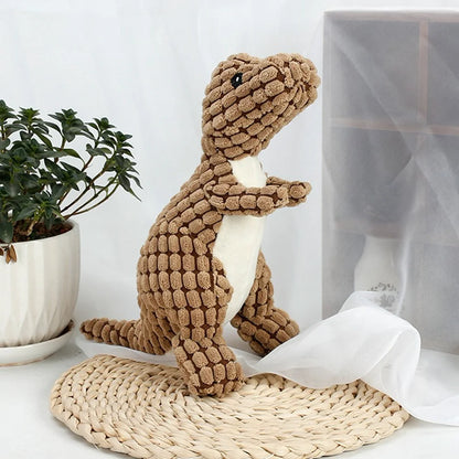 Plush Dinosaur Pet Toys for Cats and Dogs | Interactive Chew Toys - My Pet Serenity