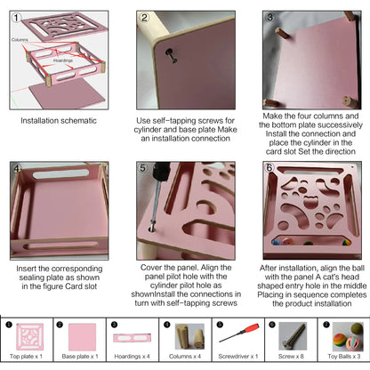 Cat Hollow Ball Toy with Bell, Peppermint Scent, Rubber Balls - My Pet Serenity