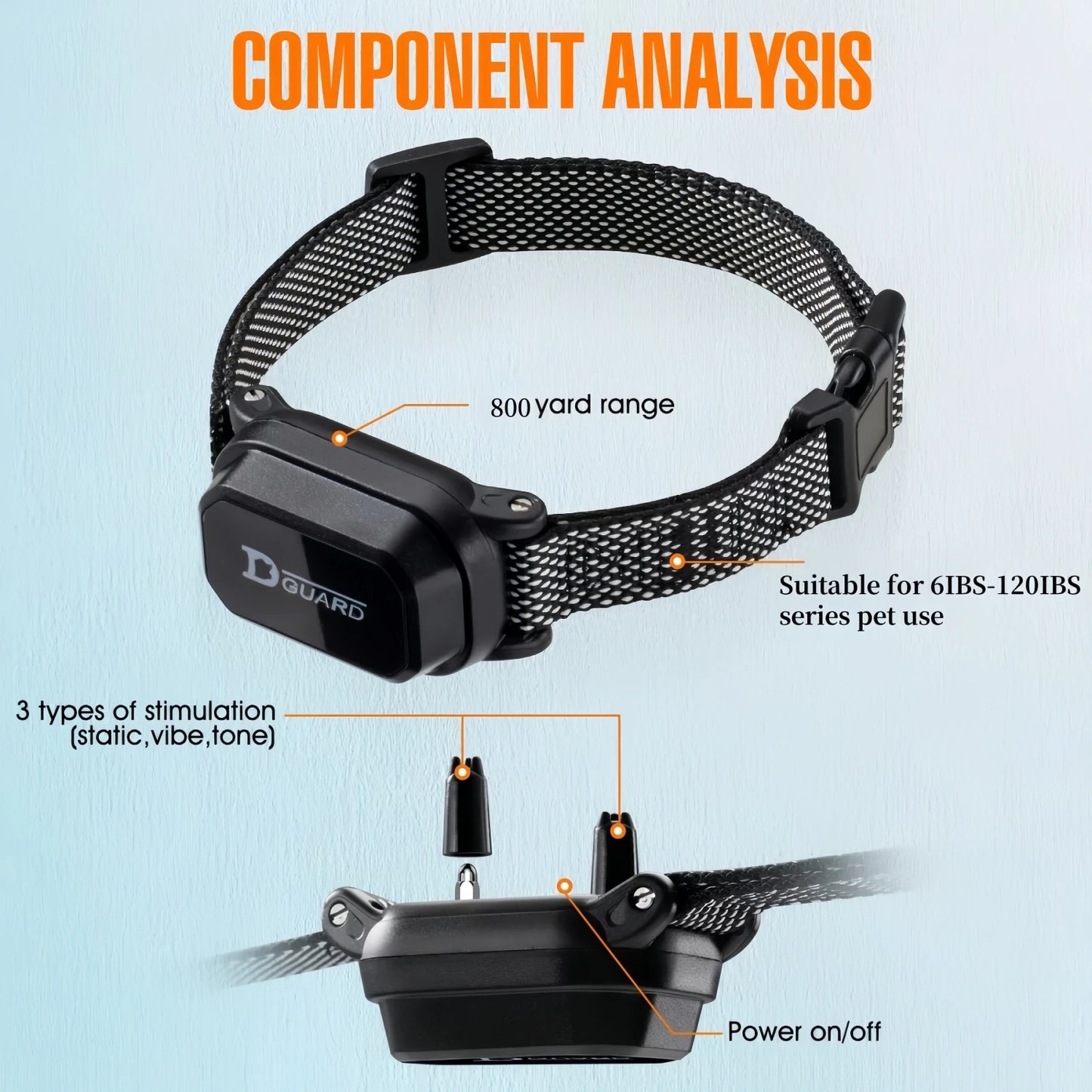 Dog Training Collar 800m Waterproof Rechargeable Remote LCD Display - My Pet Serenity