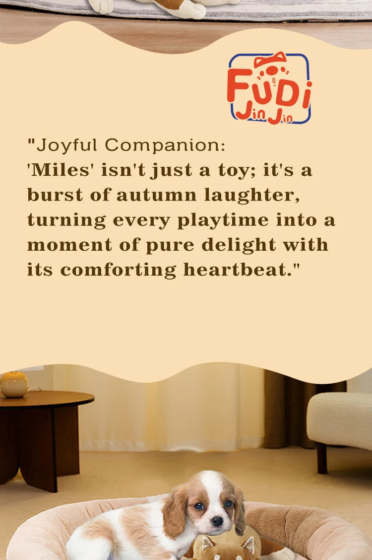 Dog Heartbeat Stuffed Toy for Puppies - Stress Relief & Calming Aid - My Pet Serenity