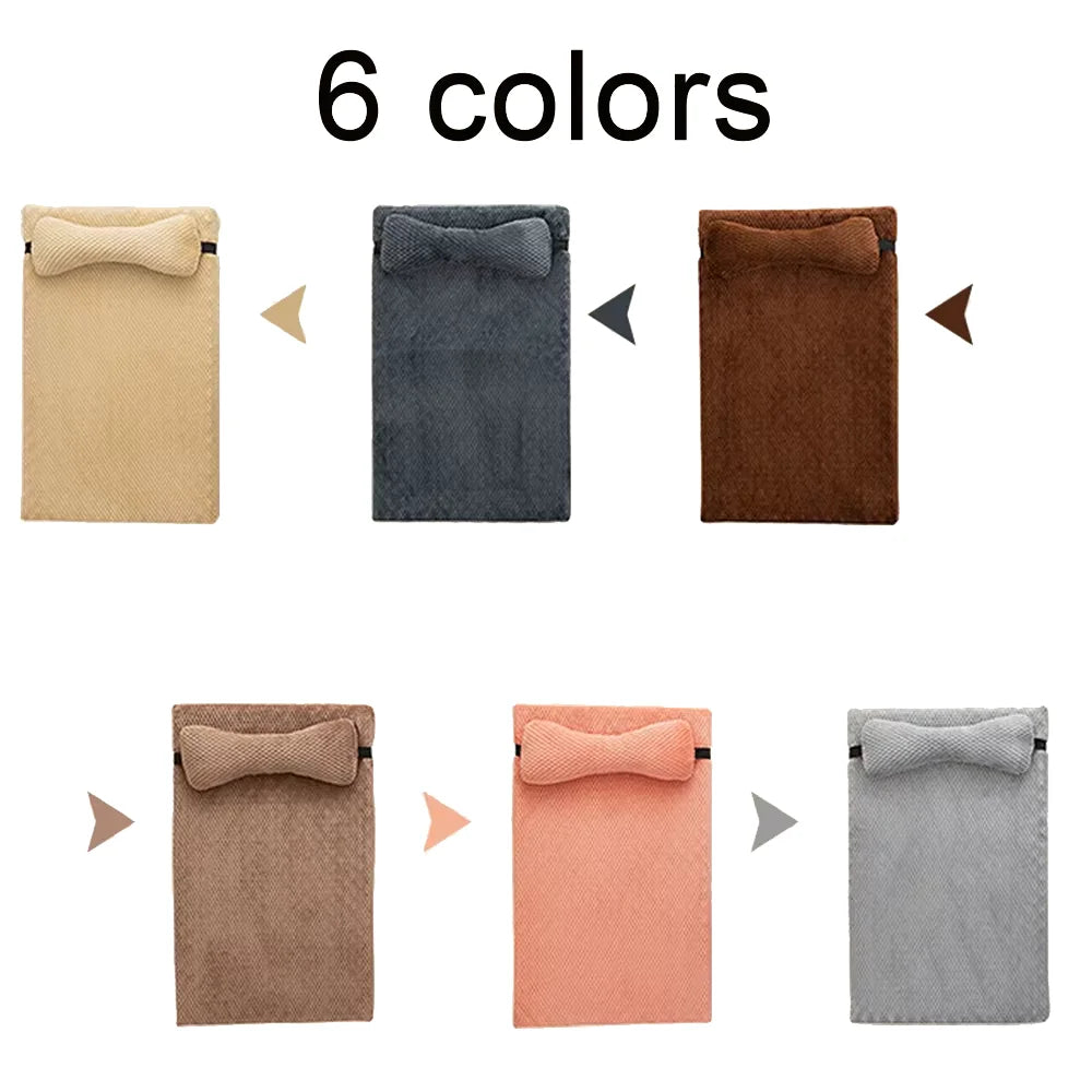 Warm Calming Dog Bed with Pillow Plush Mat Removable Winter Cover for Dogs and Cats - My Pet Serenity