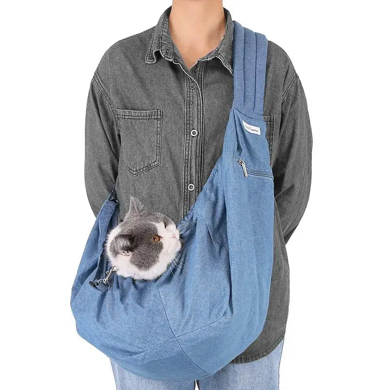 Winter Dog and Cat Sling Carrier Bag – Portable Outdoor Pet Backpack - My Pet Serenity
