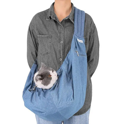 Winter Dog and Cat Sling Carrier Bag – Portable Outdoor Pet Backpack - My Pet Serenity