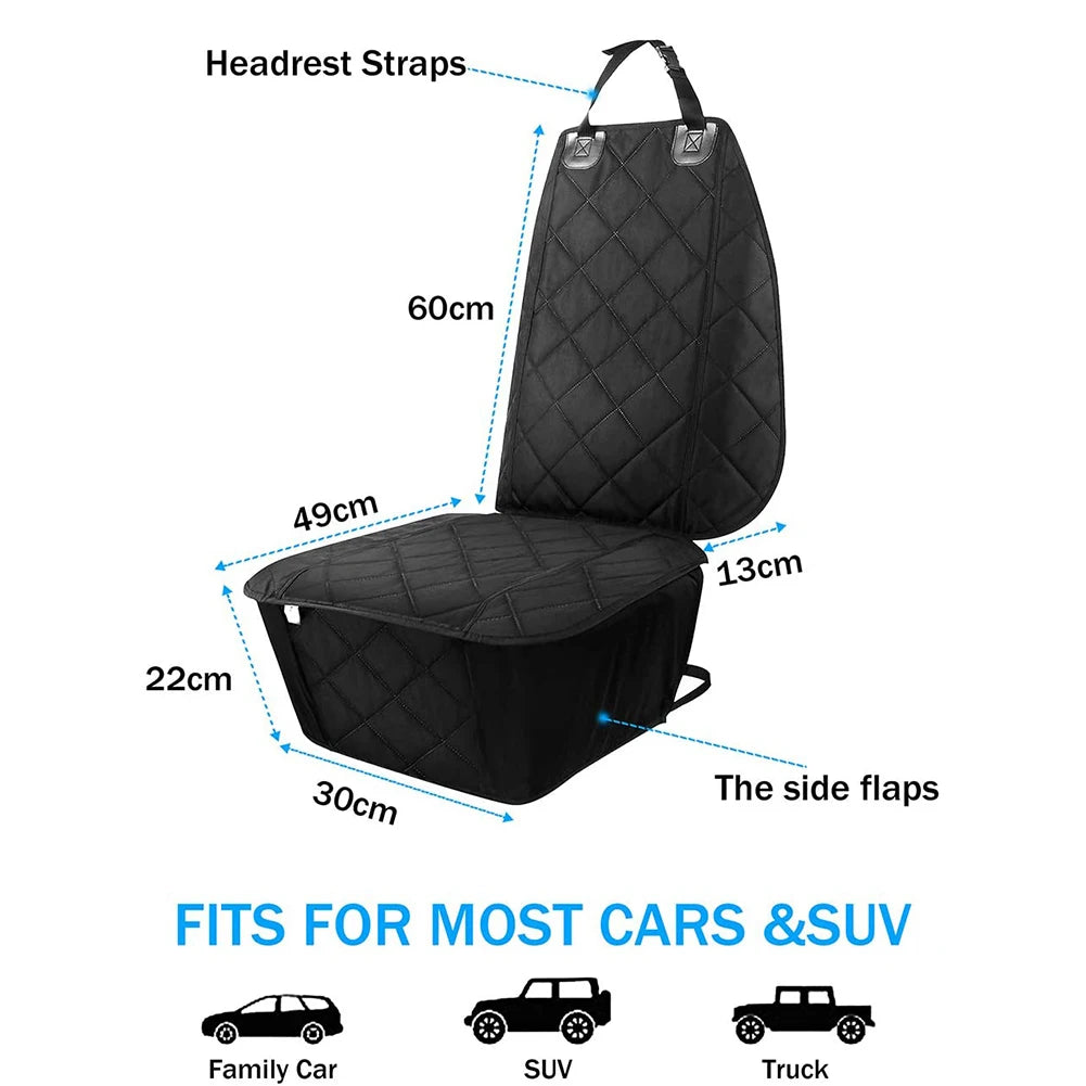 Waterproof Non-Slip Dog Car Seat Cover for Front & Rear Seats - My Pet Serenity