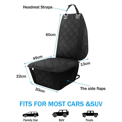 Waterproof Non-Slip Dog Car Seat Cover for Front & Rear Seats - My Pet Serenity