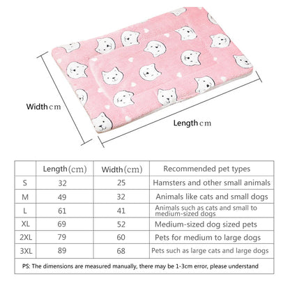 Winter Cat and Small Dog Sleeping Cushion Thick and Warm Skin Friendly - My Pet Serenity
