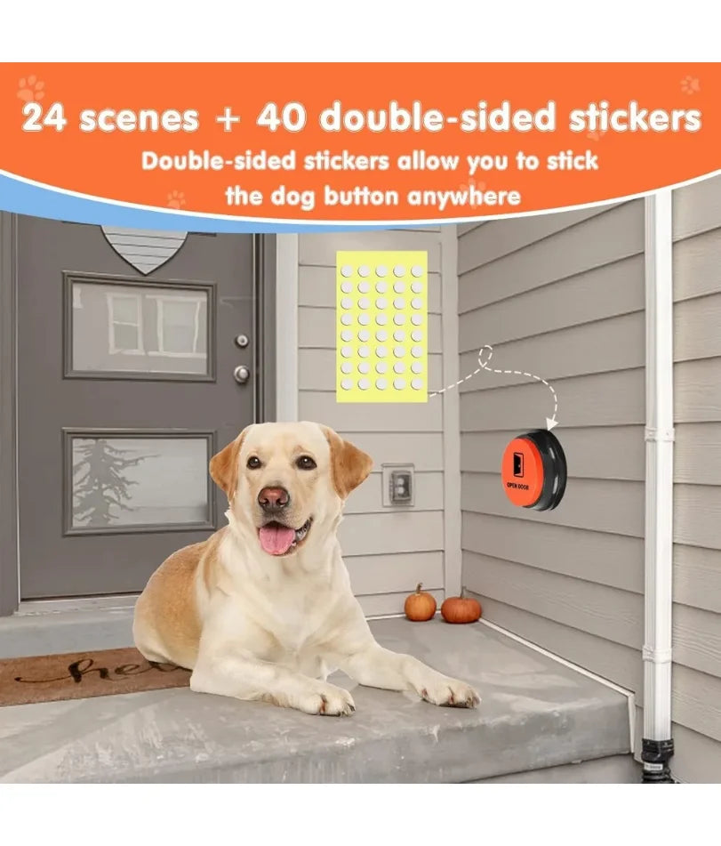 Dog Talking Buttons for Communication - 8 Recordable Buttons, Mat - My Pet Serenity