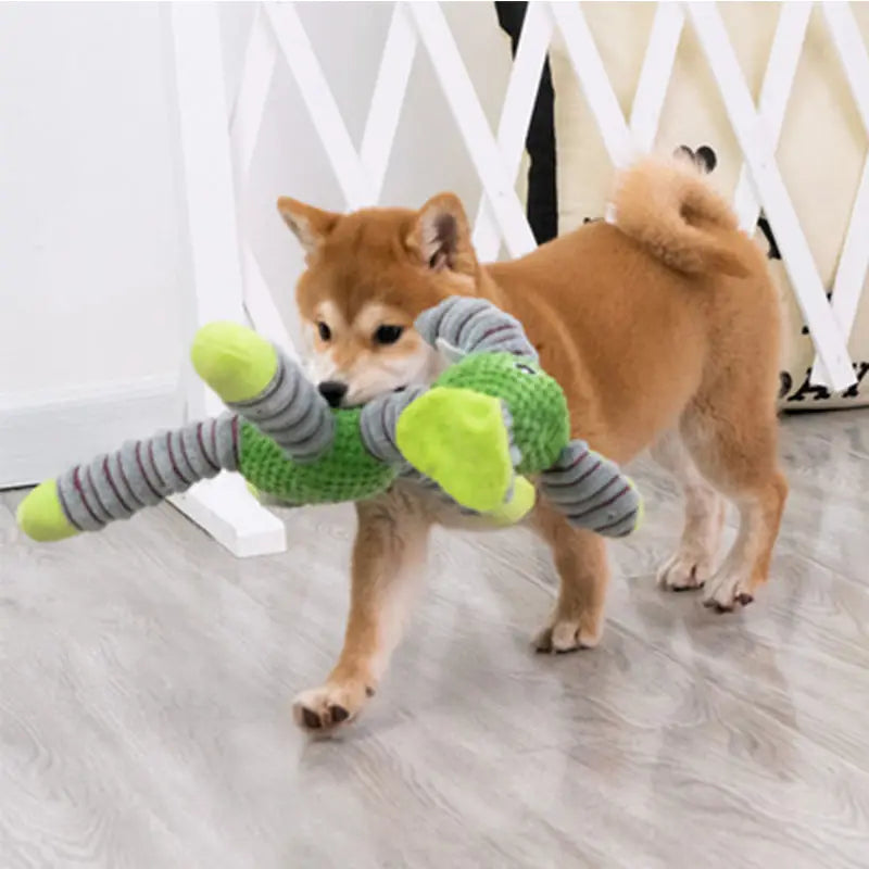 Indestructible Large Dog Squeaky Plush Toy for Chewing, Teeth & Training - My Pet Serenity