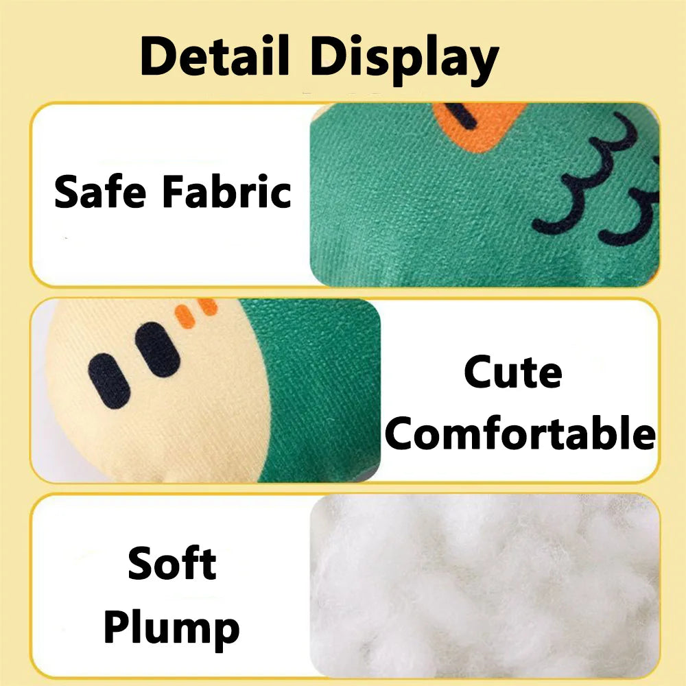 Indestructible Squeaky Dog Toy Plush Chew for Puppy Dental Training - My Pet Serenity