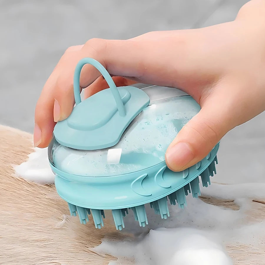 2-in-1 Pet Bath Brush: Soft Silicone Massage Comb for Dogs & Cats - My Pet Serenity