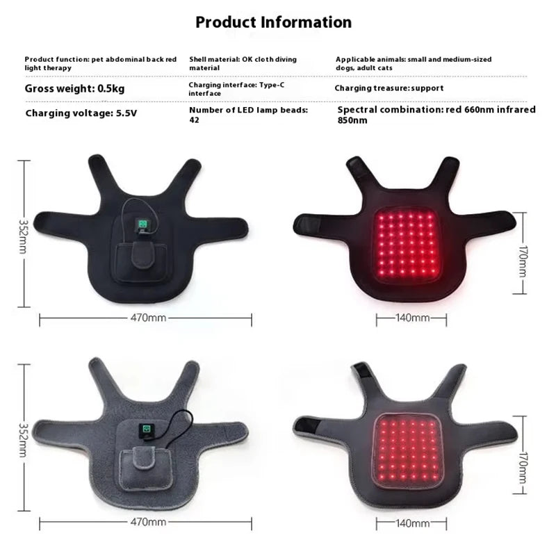 Red Light Therapy Vest for Cats & Dogs – Post-Op Pain Relief - My Pet Serenity
