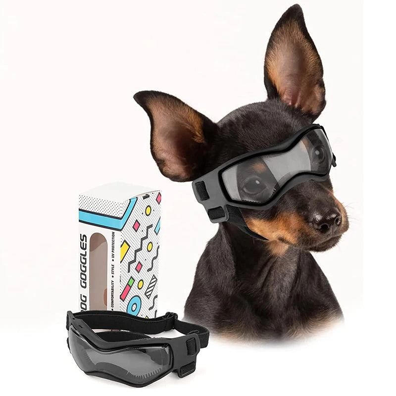 Dog Sunglasses Soft Adjustable UV Goggles for Small to Medium Breeds - My Pet Serenity