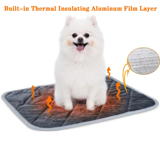 Self-Heating Pet Pad for Dogs & Cats, Kennel Mat, Washable, Anti-Slip - My Pet Serenity