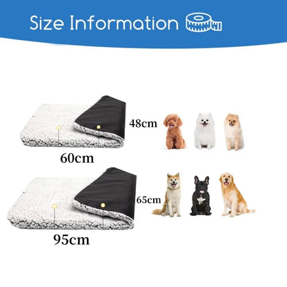 Self-Heating Pet Pad and Blanket for Cats or Dogs - Warm Cushion - My Pet Serenity