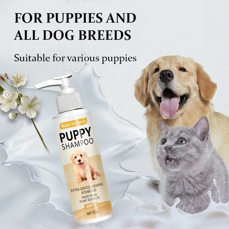 Puppy Oatmeal Shampoo for Sensitive Skin - Hypoallergenic Aloe & Shea - My Pet Serenity