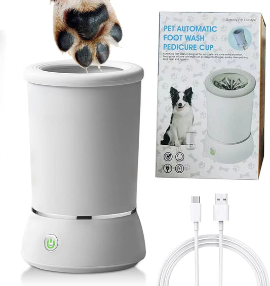 USB Rechargeable Dog Paw Cleaner Cup for Bathing and Foot Cleaning - My Pet Serenity