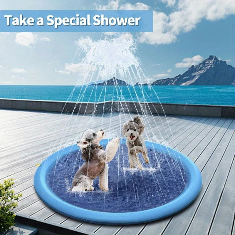 Portable Dog Bath Tub with Spray Hose, Foldable Pet Shower Pool - My Pet Serenity