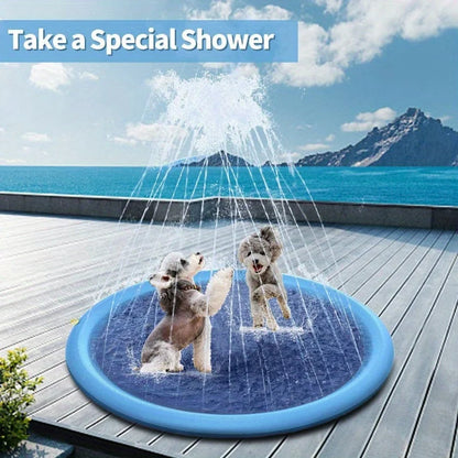 Portable Dog Bath Tub with Spray Hose, Foldable Pet Shower Pool - My Pet Serenity