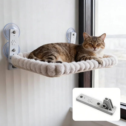 Cat Window Hammock with Strong Suction Cups – Cozy Indoor Cat Perch - My Pet Serenity