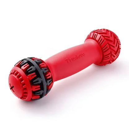 Durable Leak-Proof Treat Dispenser Dog Toy Dumbbell Slow Feeder - My Pet Serenity