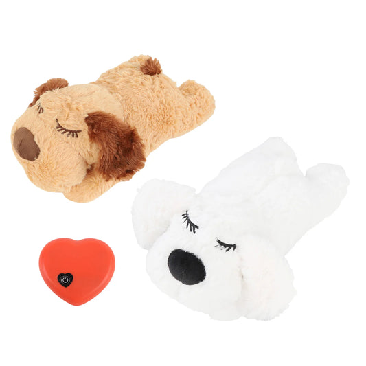 Heartbeat Puppy Toy: Interactive Plush Heartbeat Calming Aid for Pets - My Pet Serenity