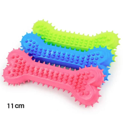 Soft Rubber Bone Chew Toy for Small Dogs - Bite-Resistant Teeth - My Pet Serenity