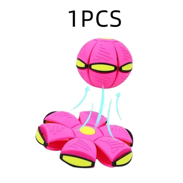 Dog Toy Flying UFO Morph Ball Outdoor Interactive Training Ball - My Pet Serenity