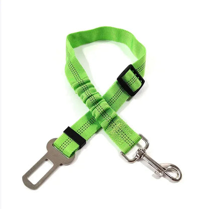 Reflective Dog Car Seat Belt - Adjustable Durable Nylon with Bungee - My Pet Serenity