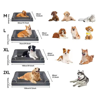Winter Memory Foam Dog Bed for Medium–Large Dogs, Plush, Warm - My Pet Serenity