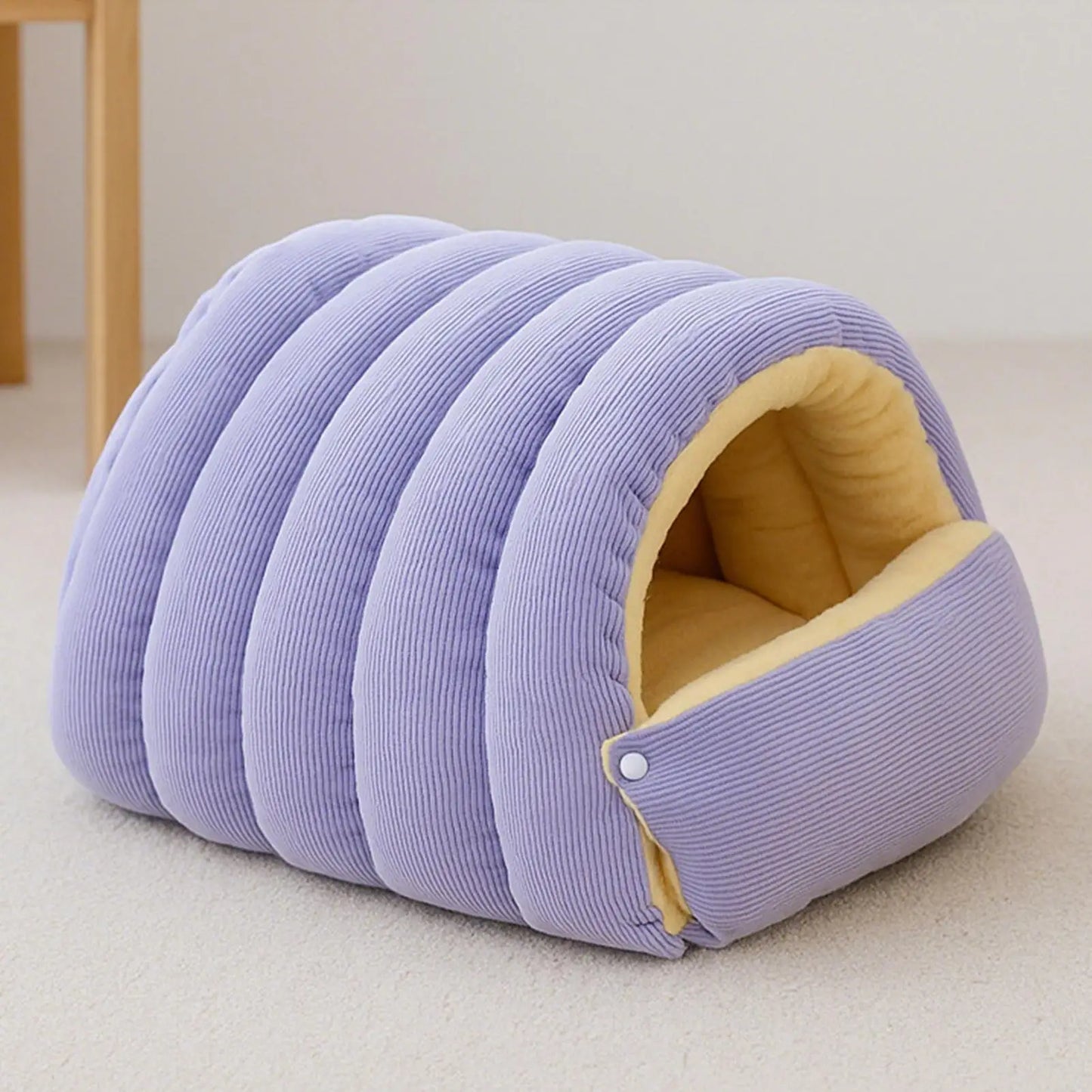 Winter Thickened Cat Bed Indoor Washable Plush Enclosed Warm Pet Bed - My Pet Serenity