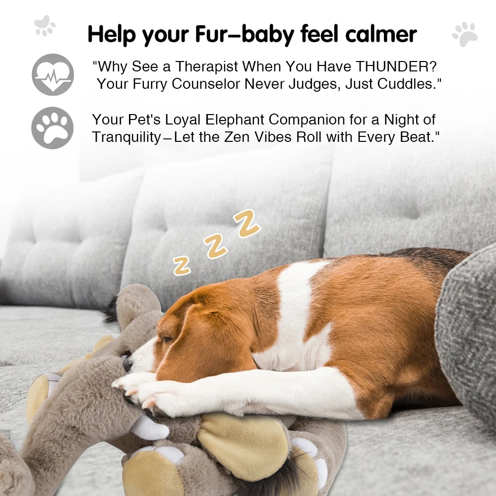 Mammoth Puppy Heartbeat Stuffed Toy for Anxiety Relief - My Pet Serenity