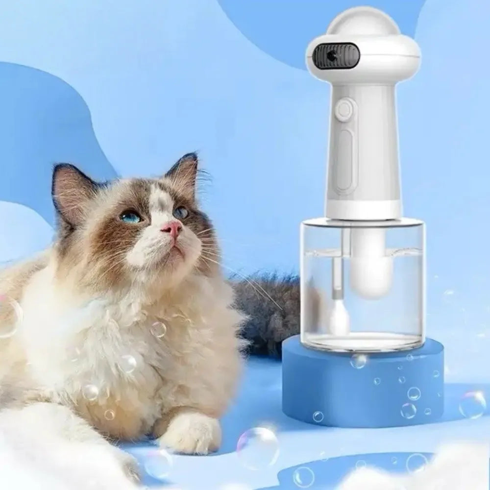 Electric Pet Bathing Machine for Cats and Dogs - Wireless Foam Sprayer - My Pet Serenity