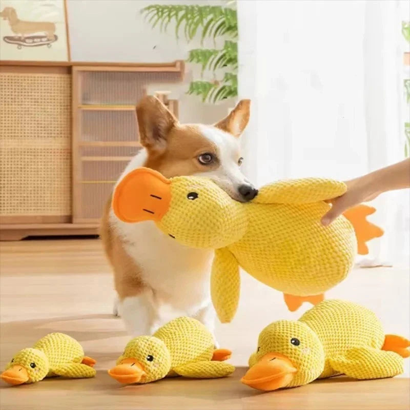 Dog Plush Duck Toy with Squeaker - Soft, Bite-Resistant - My Pet Serenity