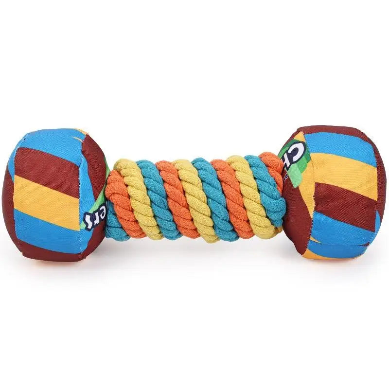 Rainbow Twist Candy Dog Chew Toy with Squeaker - Bite-Resistant - My Pet Serenity