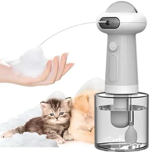 Electric Pet Bathing Machine for Cats and Dogs - Wireless Foam Sprayer - My Pet Serenity