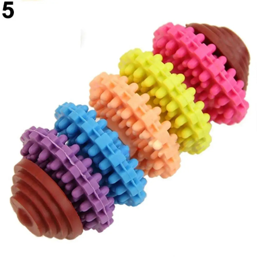 Durable rubber dog cat dental chew toy for teething, teeth cleaning - My Pet Serenity