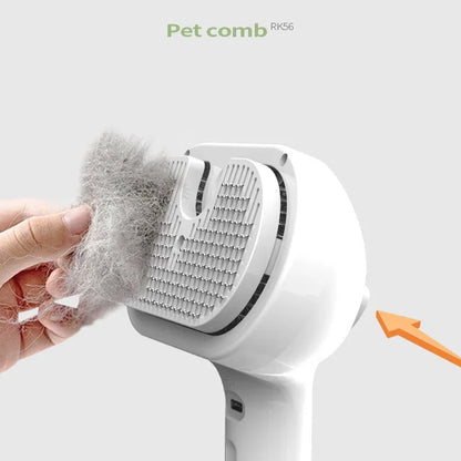 Pet grooming steam brush for dogs and cats - hair removal & cleaning - My Pet Serenity