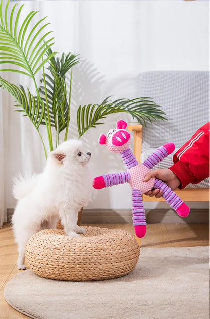 Indestructible Large Dog Squeaky Plush Toy for Chewing, Teeth & Training - My Pet Serenity