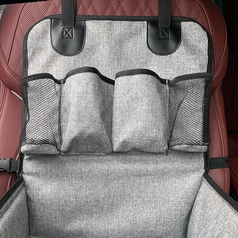 Dog Car Front Seat Booster with Storage Pockets for Small–Medium Dogs - My Pet Serenity