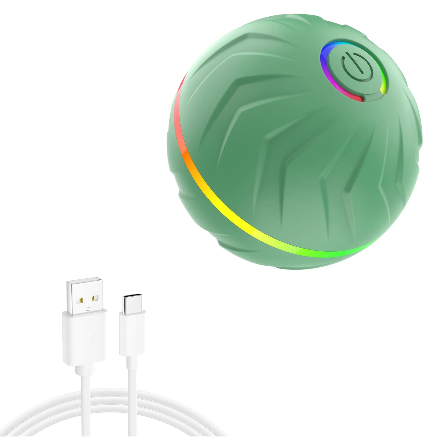 Interactive Dog Toy: Random Rolling, Jumping Lights, 4-Hour Battery - My Pet Serenity