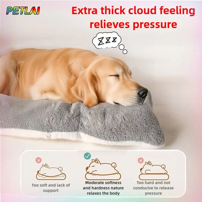 Large Dog Bed Mat - Winter Warm Double-Sided Sleep Pad for Retriever - My Pet Serenity